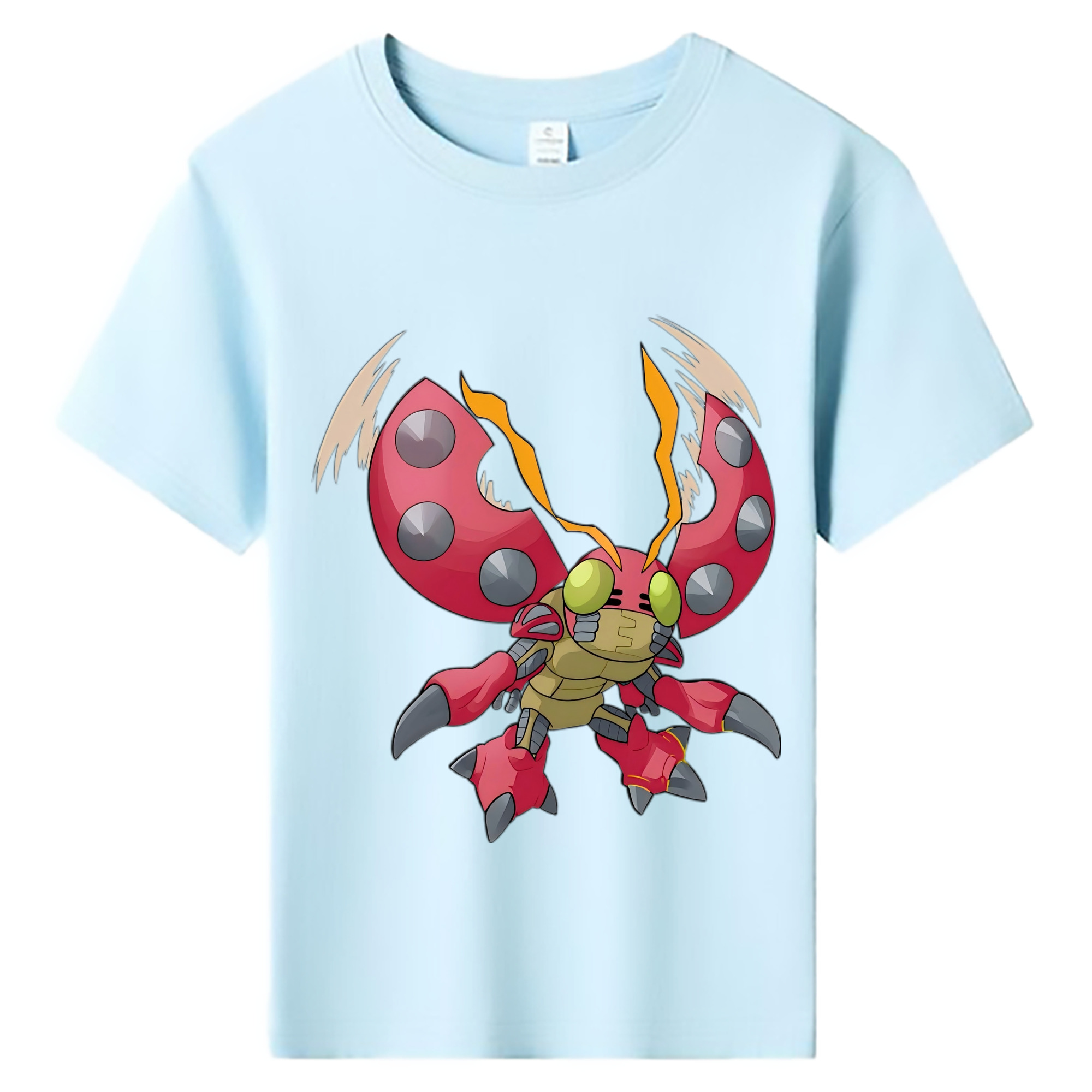 （画像用） Digimon デジタルモンスター/デジモン 綿100％キッズTシャツ（フロントプリント）